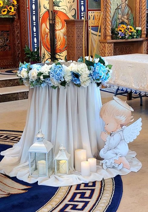 Aranjament cristelnita botez fetita/baietel Zenith Events