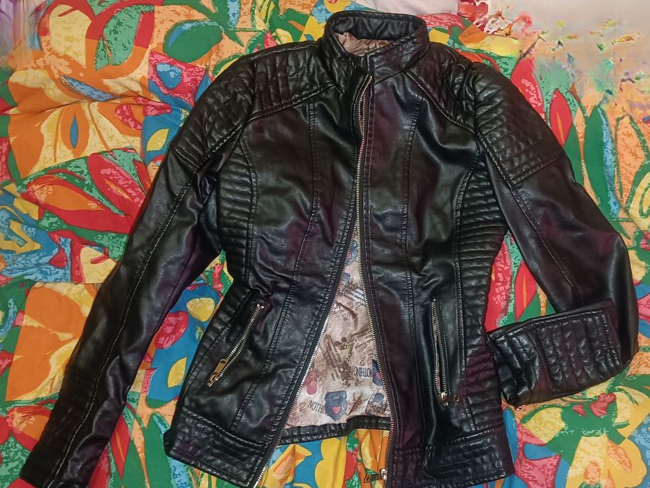 Geacă piele XS  fete
