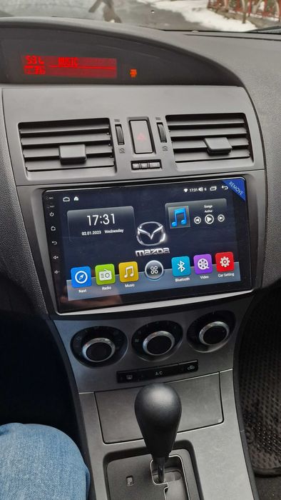 PROMOTIE - Navigatie GPS Android 15 Dedicata Mazda 3 -Carplay QLed DSP
