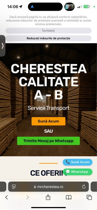 Cherestea Sipca - Pazie  Calitate
