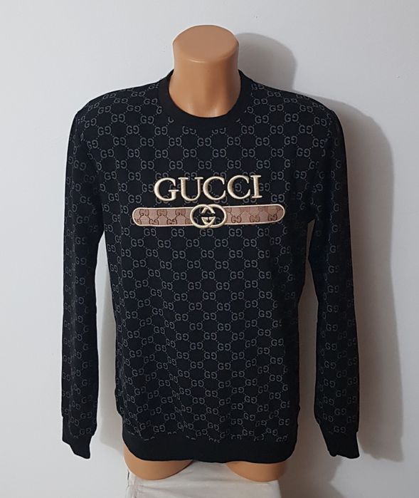 Bluza Gucci, pulover ptr bărbați nou, clasic din bumbac, Nr. M/L (men)