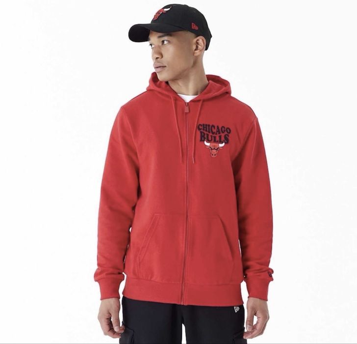 New Era NBA Chicago Bulls Full Zip Hoodie ОРИГИНАЛЕН мъжки суичър - М