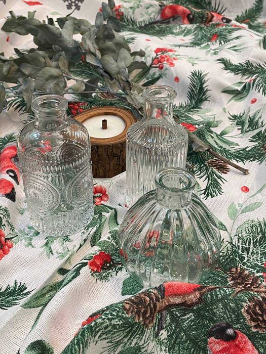 Декоративные стеклянные вазочки для цветов!