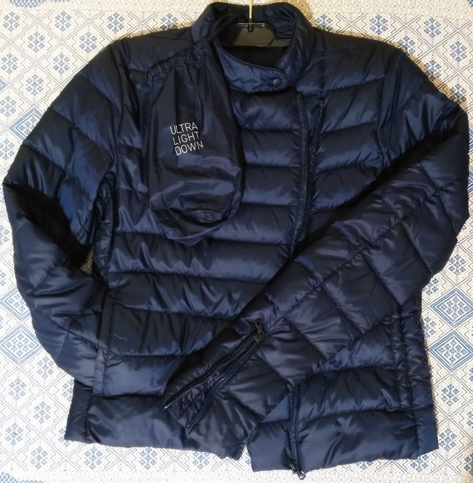 байкерская куртка пуховик косуха ветровка от Uniqlo размер S