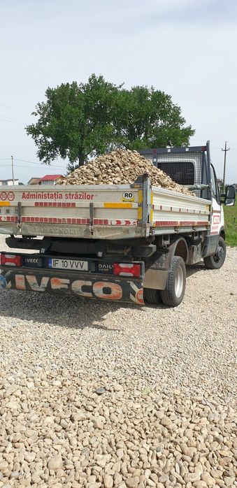 Transport  nisip pietris pt drum refuz de ciur  piatra concasata