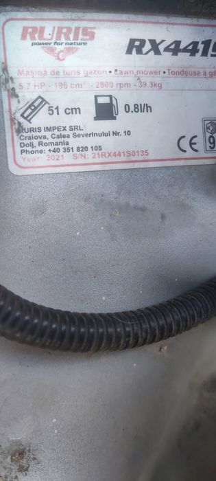 Vând mașină de tuns iarba  Ruris RX4415