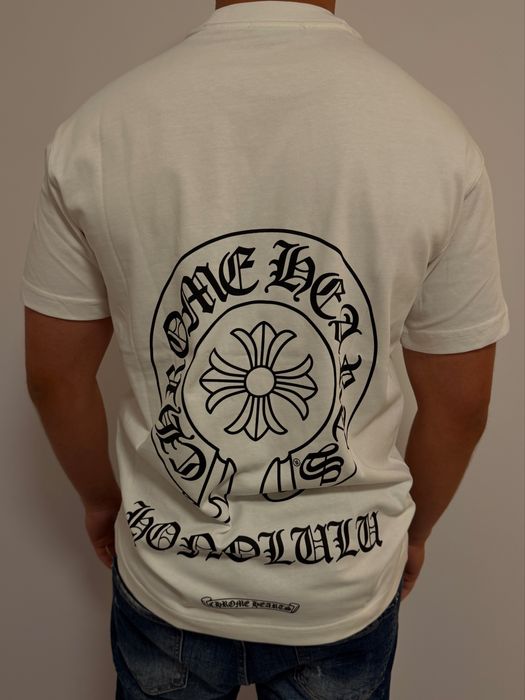 Chrome Hearts тениска — бяла, размери S–XXL, нова