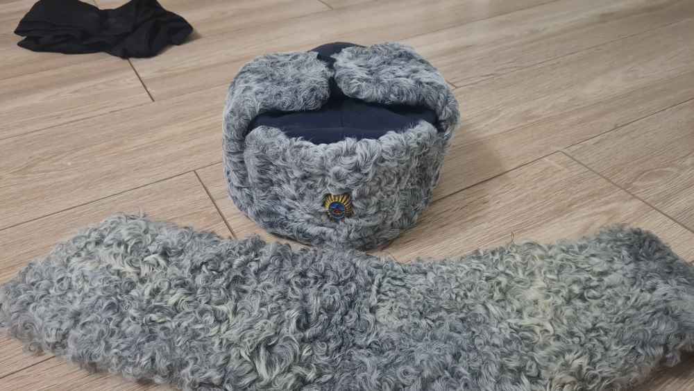 Ушанка.Каракуль с воротником