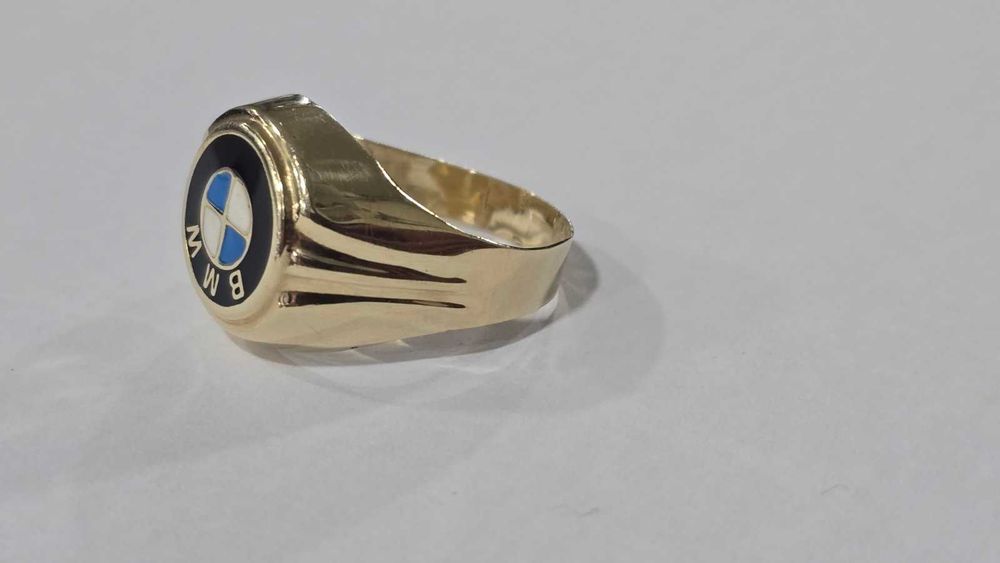 Мъжки златен пръстен BMW 14 карата