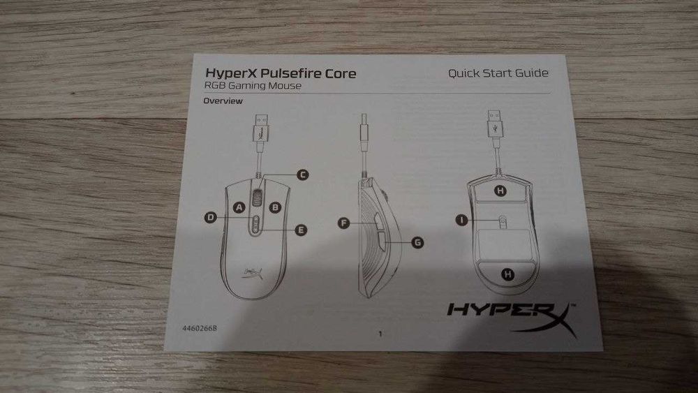 Мышь HyperX Pulsefire CORE HX-MC004B черная