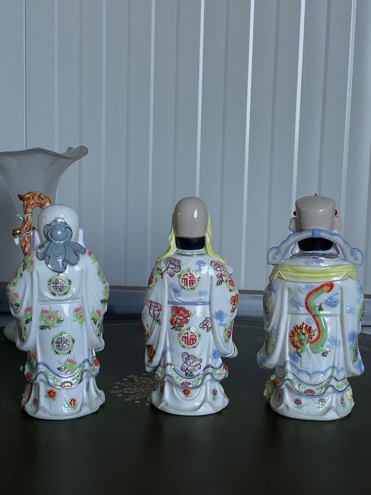 Figurine din portelan Fu, Lu si Shou