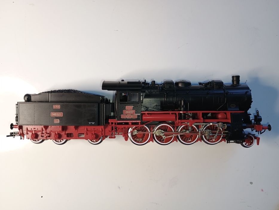 Locomotiva cu aburi CFR 140.521, machetă trenuleț electric HO
