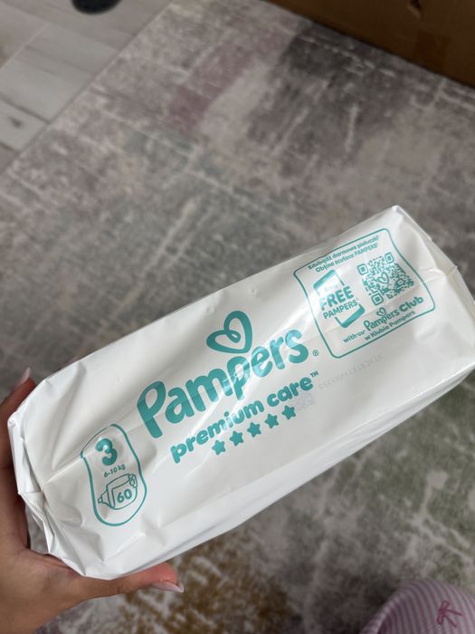 Pampers premium care 60 buc marimea 3