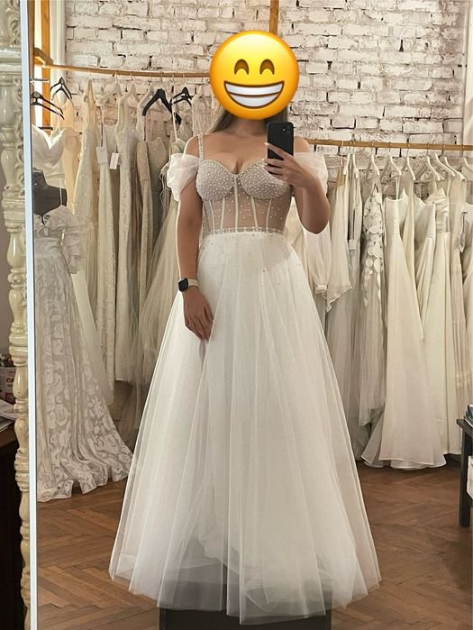 Rochie de mireasă unică, semnată Adina Constantinescu