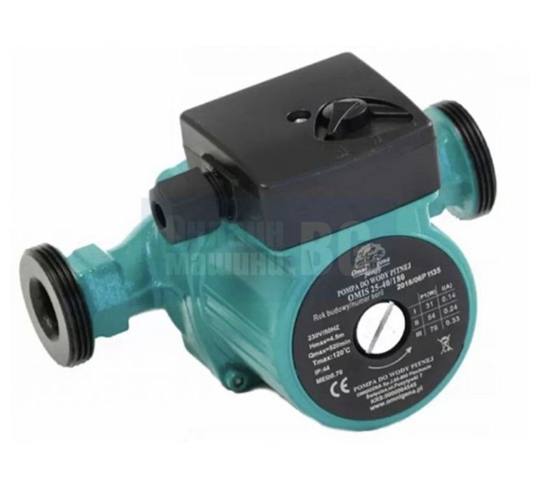 Циркулационна помпа OMIS 25-60/180, 1", 100 W, 6 м, 3 м³/ч