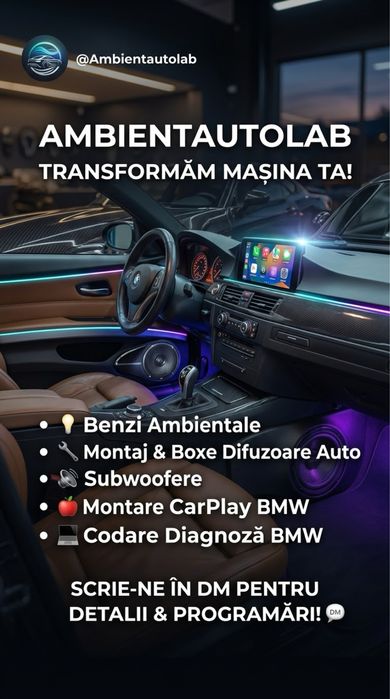 Ofer montaj lumini ambientale auto + alte sevicii