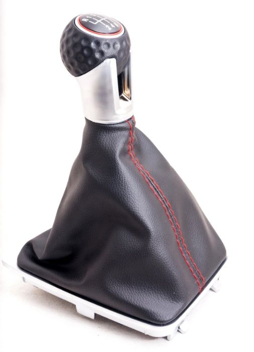 Топка скоростен лост с маншон червен шев Фолксваген Голф 7 VW Golf 7