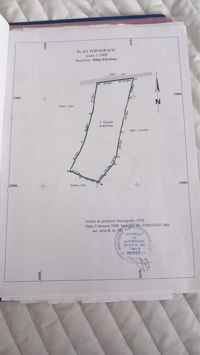 Vând teren extravilan 4312 mp în Beliș, Cluj
