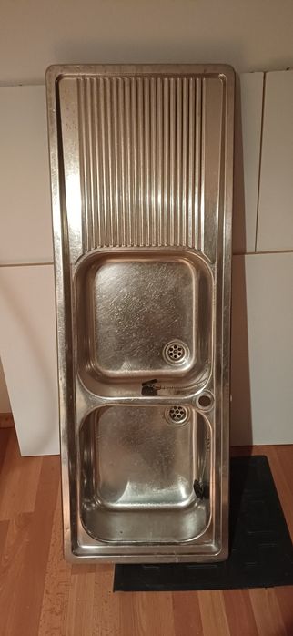 Vand chiuvetă inox dublă