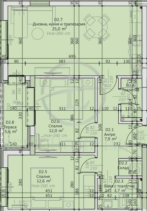 Продава се Тристаен апартамент в Пловдив, Каменица 2 - 98 кв.м за 1446 €/кв.м - Снимка #6