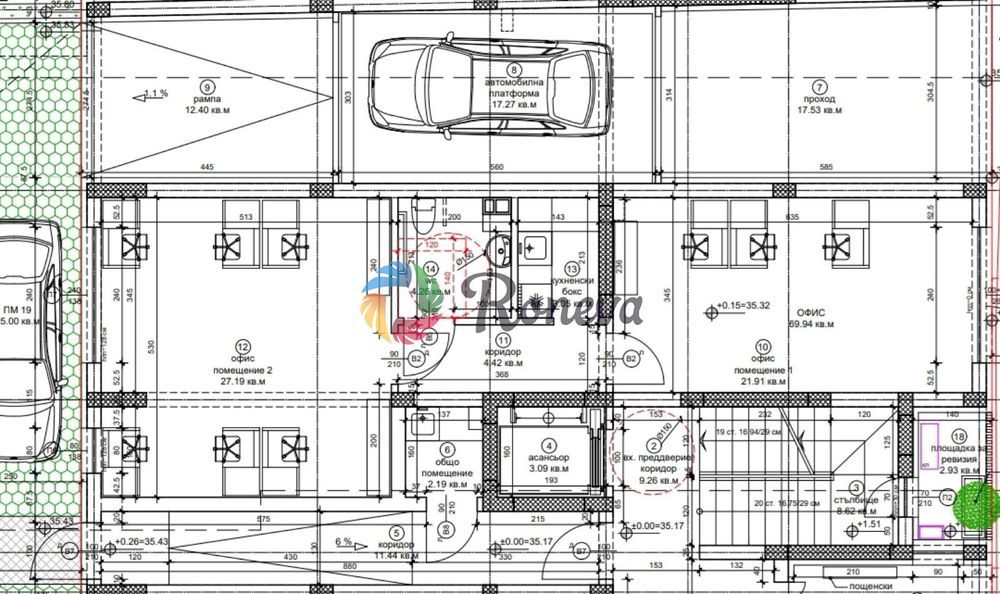 Офис в Варна-Идеален център площ 82 цена 265000