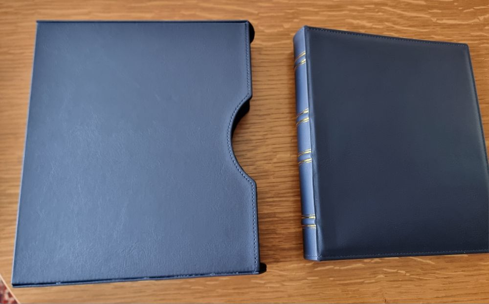Album Lux cu etui ,pt bancnote, de dimensiuni mari A4