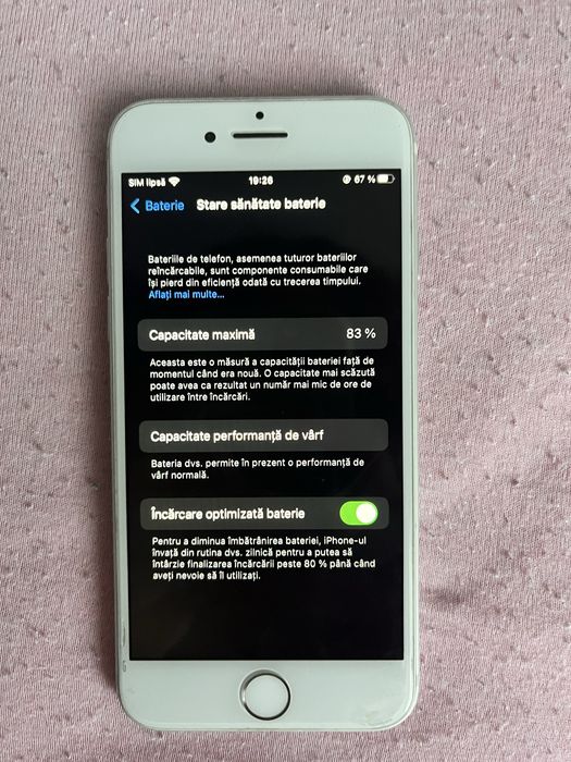 iPhone 7 83% Battery Health – Funcțional Perfect