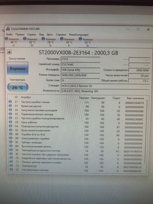 Продам жесткий диск 2Тб