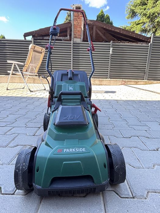 Parkside акумулаторна косачка PRMA 20-Li C3 - комплект с зарядно и 4000 mAh батерия