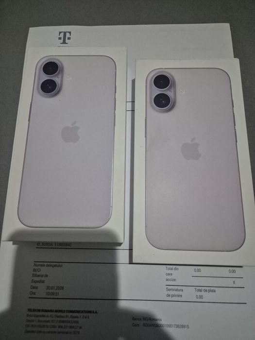 Iphone 17 256gb - Sigilat - Liber de rețea - LAVANDER - Factura