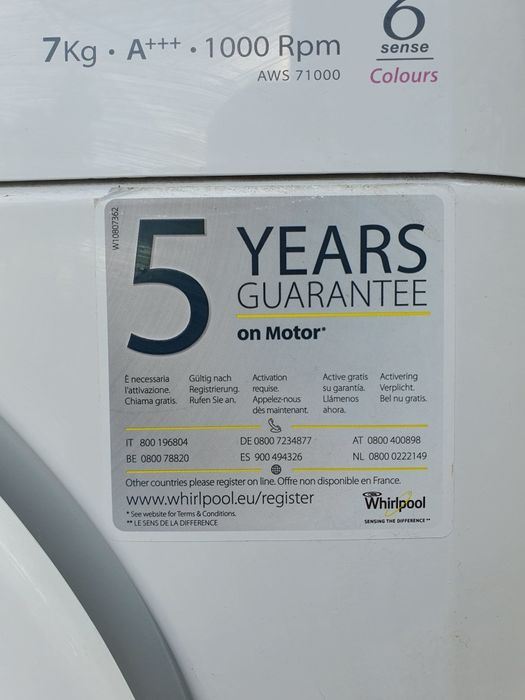 Masina de spalat  Whirlpool 7 kg in stare perfecta