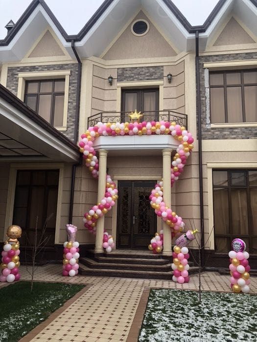 ОФОРМЛЕНИЕ ШАРАМИ- выписка, свадьбы, фотозоны. Oformlenie. Afarmlenie.