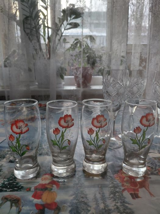 Хрусталтные фужеры ссср