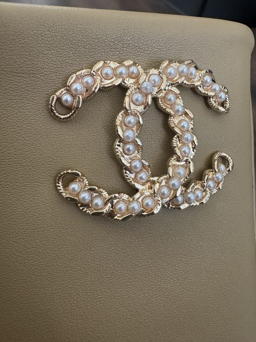 Високи ботуши Chanel цвят camel