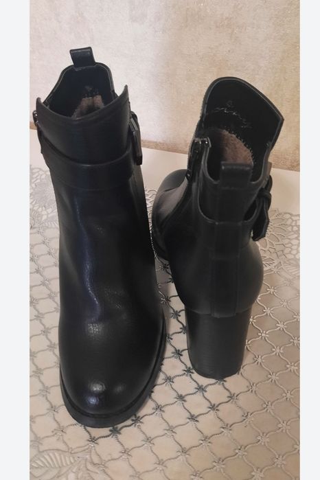 Сапоги зимные кожа