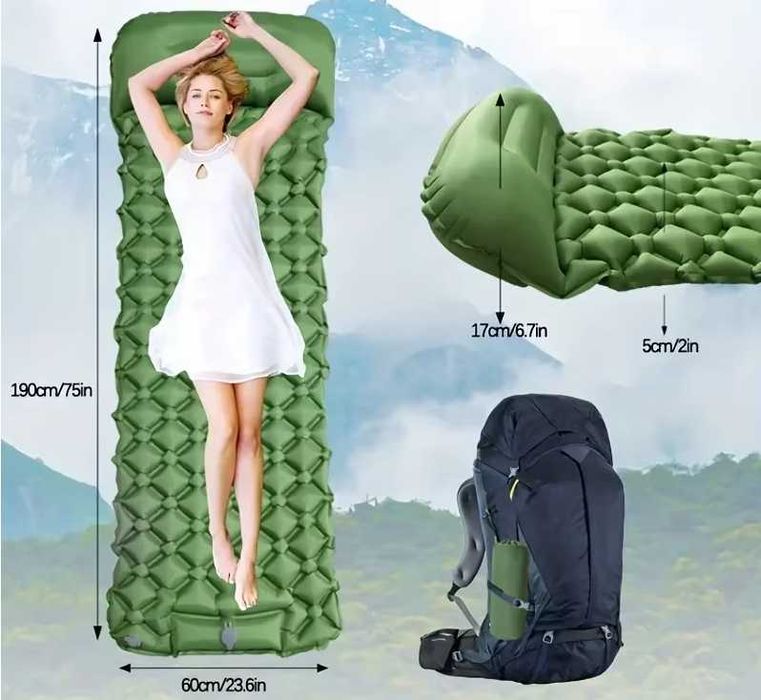 -60% ПРОМО – Ултралеко надуваемо шалте / дюшек за трекинг и къмпинг