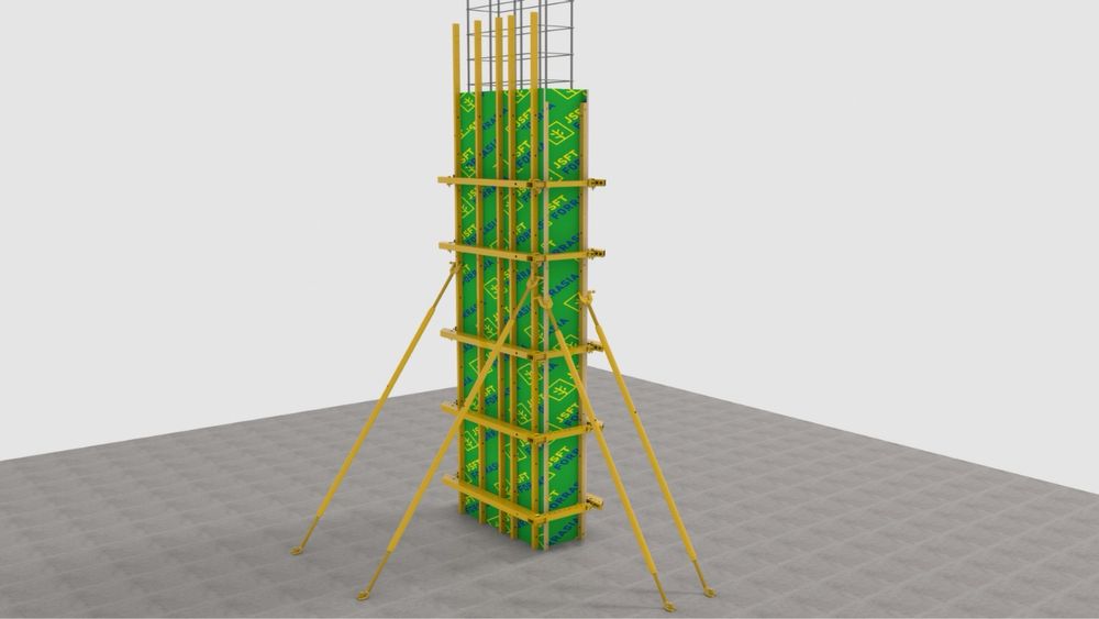 Система стен и колонн опалубка