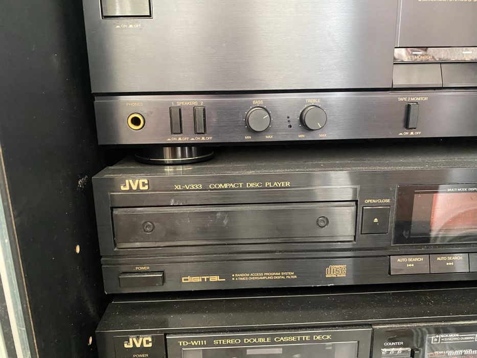 Ретро аудио сет-система JVC-пълен комплект без забележка