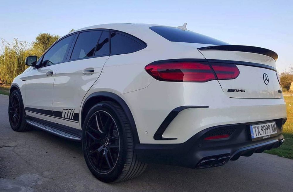Карбон добавки към задна броня за GLE Coupe AMG C292