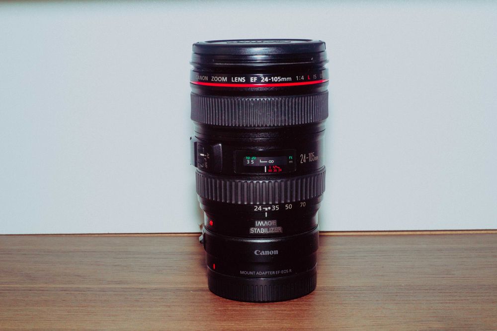 Canon EOS R + Обектив Canon EF 24-105mm + 2 батерии и Small Rig клетка