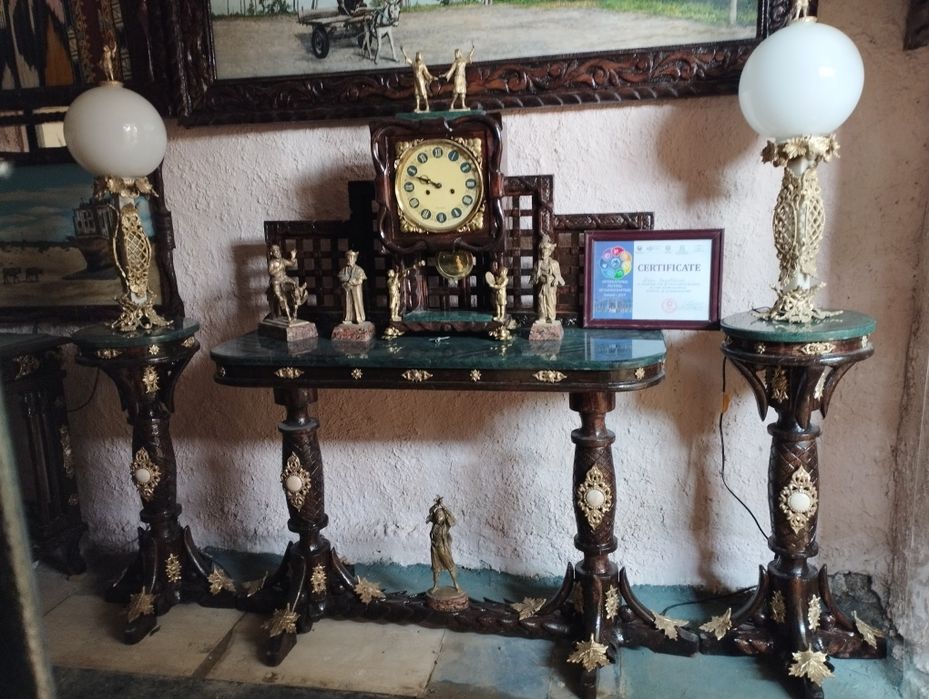 Мебель антиквариат бронза дерево резьба