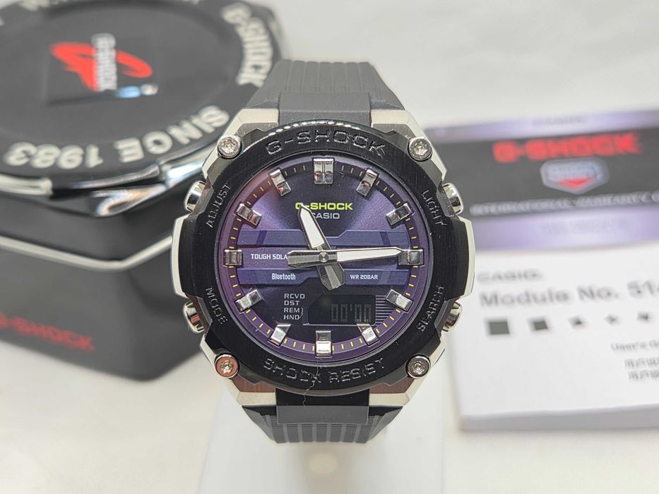 Ceas Sport  Barbati Casio  g shock GST B600 black rubber, Nou, Garantie 2 ani