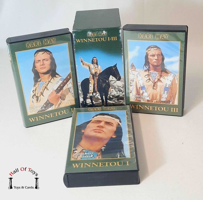 Pachet VHS,filmul Winnetou,vol.1-3.