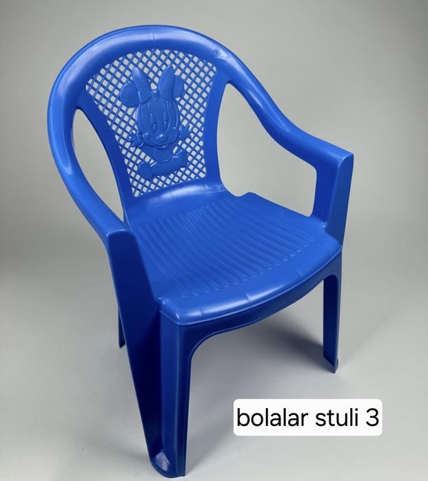 Bolalar uchun mustahkam plastikdan stul