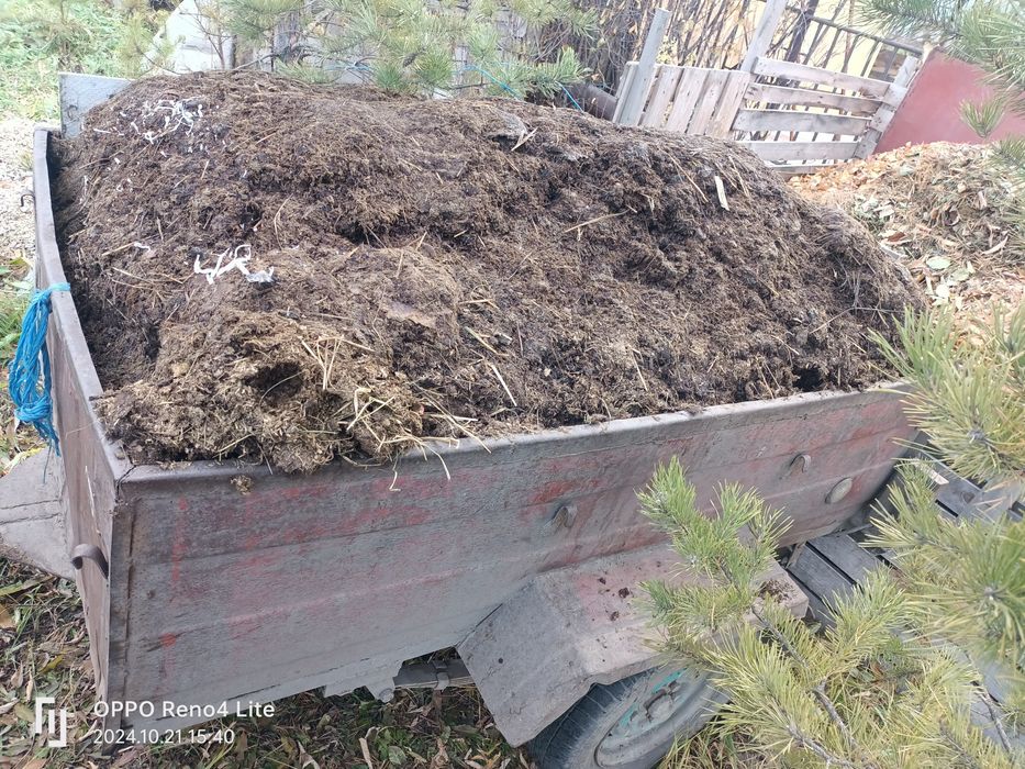 Свежий навоз конины перегной