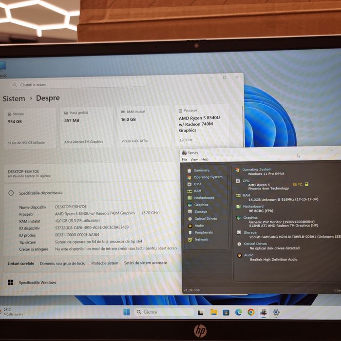 Amanet F28: Laptop HP Pavilion 16-ag0004nn Garantie Altex (L)