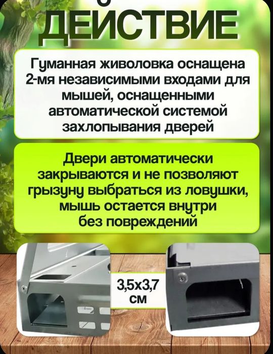 Живоловка мышеловка гуманная до 10 мышей