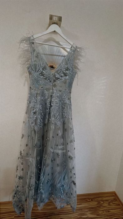 Официална рокля светло син цвят