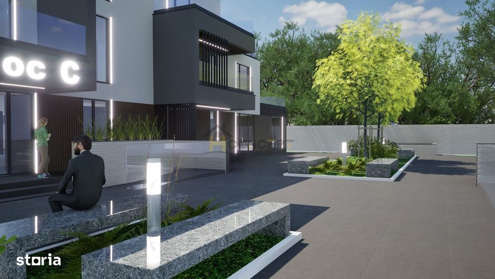 Pipera, Zona de Nord, 2 camere + terasa, imobil nou