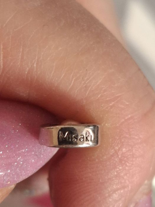 Брэндовое колье фирма Misaki натуральный жемчуг и серебро.НОВАЯ